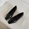 Primer Encuentro con el Zapato de Salón Individual Francés Retro de Punta Cuadrada con Lazo y Tacón Oculto de 4 cm para Mujer, Zapatos Pequeños de Cuero para Primavera y Verano, Talla Grande
