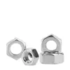 Processamento Personalizado M4M5M6M8M10 Porca Sextavada Externa de Ferro Galvanizado Parafuso Parafuso de Ferro Porca Sextavada Porca Branca