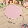 Tapete arranhador de gato rosa transfronteiriço, arranhador de gato de corda de algodão, placa arranhadora para gato de estimação autossuficiente, tapete arranhador de gato lavável e que não solta pelos