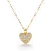 Cao Shi Europa y los Estados Unidos transfronterizos amor joyería traje corazón exquisito brillante collar femenino elegante temperamento dulces pendientes