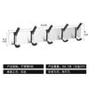 Ganchos de Acero Inoxidable sin Clavos de Múltiples Filas Transfronterizos con Adhesivo Fuerte para Cocina y Baño, Ganchos de Pared sin Clavos, Ganchos de Pared Adhesivos sin Rastro