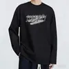 Camiseta de Algodón Puro Estilo Retro Americano para Primavera y Otoño Ropa Interior para Hombre Marca Nueva de Tendencia 2026 Camiseta Básica Cuello Redondo Manga Larga para Hombre