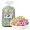 Diadema Gelatina Colorida Banda de Goma Desechable Alta Elasticidad Duradera Lazo para el Cabello