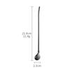 Cuchara de pajita de acero inoxidable 304 cuchara de pajita de acero inoxidable doble uso integrado Barra cafetería cubertería de mango largo cuchara mezcladora