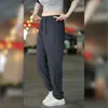 2026 Nuevos Pantalones Casuales de Seda Helada para Hombre, Pantalones Largos Elásticos Holgados Finos de Verano, Pantalones Frescos y Transpirables 891