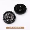 Combinación Doble Círculo Top Coat Metálico Ropa Cosida a Mano Cortavientos Abrigo de Lana Botones Botones Dorados