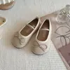 Zapatos Casuales Versátiles Bajos Nuevos para Niños Primavera y Otoño con Decoración de Moño, Suela Suave, Antideslizantes, Zapatos Planos Diarios para Niñas