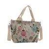 Bolsa de Lona para Mujer 2024 Nueva Bolso de Mano de Gran Capacidad Bolso Tote Estampado Bolso de Hombro de Nicho