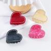 Pinza para el pelo estilo coreano con diamantes de imitación rosas, con incrustaciones de diamantes acrílicos, luz superbrillante, elegante y de lujo, estilo francés, pinza para el pelo con forma de tiburón.