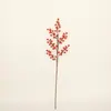 Suministrado Directamente por el Fabricante, Accesorios de Disparo Hechos a Medida, Decoración del Hogar, Frijol Rojo Simulado con Polvo Dorado, Planta Artificial de Flor de un Solo Tallo