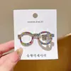 Elegante y Hermoso Pasador para el Cabello con Lentes de Pedrería Modelo Nuevo 2026 Clip de Fleco Lateral de Gama Alta Accesorio para el Cabello