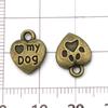 Los más vendidos de Amazon Nueva Serie de Animales Perro de Aleación Antigua Colgante Colgante Pulsera DIY Collar Accesorios de Joyería