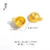 Pin Dourado Areia Cabaça Sino Coração Lingote Contas Tigela de Arroz Dourada Pulseira DIY Feita à Mão Contas Acessórios de Joias com Contas