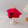Sombrero de bebé primavera y otoño lindo súper lindo boina de niña princesa recién nacido bebé lana tejido para niños marea