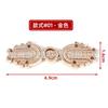Botones de Rana de Metal para Cheongsam, Botones para Traje Tang y Hanfu, Botones Redondos de Estilo Étnico de Alta Gama para Ropa, Botones de Cola Larga para Cárdigan