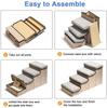 Escaleras plegables para mascotas, para perros, con almacenamiento, para subir y bajar, para sofá cama, portátil, con escalera inclinada.