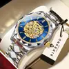 Reloj para hombre, reloj de marca para hombre, resistente al agua, automático, hueco, Tourbillon, reloj mecánico, reloj deportivo para estudiantes masculinos, reloj de moda