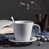 Taza de Cerámica Creativa Taza Taza de Agua Porcelana Fina Moda Simple Taza de Café Juego de Platillo con Cuchara