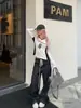 Jeans Rectos de Lunares Retro para Mujer, Diseño de Calle de Verano, Corte Holgado, Versátiles, Adelgazantes, Caída Suelta, Pantalones Largos con Cordón