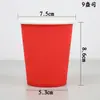 Taza de papel de color para jardín de infantes material hecho a mano arte creativo DIY pintura de taza de papel taza de papel desechable mezcla de colores