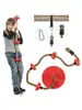 Balanço para Crianças Interno e Externo, Barra Única para Uso Doméstico, Corda de Escalada Suspensa, Escada Macia, Argolas, Treinamento Físico e Sensorial para Jardim de Infância