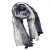 Chal personalizado transfronterizo bufanda de algodón y lino a rayas Primavera y Otoño nuevo para hombre bufandas arrugadas naturales mujeres apoyan pequeñas personalizaciones individuales