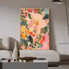Pintura Decorativa Abstrata Matisse para Sala de Estar Corredor Estilo Americano Retrô Floral Parede Quarto Mural Moderno Tendência Simples