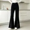 Jeans Bordados para Niñas Primavera y Otoño 2026 Nuevo Estilo Pantalones de Campana Elásticos Moda Juvenil Vaqueros Largos