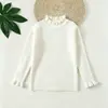 Capa Base para Niñas 2026 Otoño/Invierno Nuevo Delgado Elástico Ajuste Delgado Top de Punto Interior para Niños Pequeños y Niños Pequeños