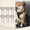 Conector de Correa de Hierro al por Mayor Adaptador de Cinturón de Seguridad para Perros en Coche Clip de Hebilla Metálica Forma de T, Conector de Seguridad de Arnés Universal a Prueba de Escape para Perros Gatos Mascotas Pequeñas Hámster Cobaya Conejo Chinchilla Reptiles Pequeños, Galvanizado Plateado, Tamaño 4x6x0.2cm Peso 12g por Pieza, Se Adapta a Cochecito de Mascota Carrito de Mascota Cochecito de Mascota Cinturón de Seguridad de Coche, Dos Tamaños Ancho Exterior 21mm y 38mm, Embalaje a Granel, Logotipo Personalizado OEM/ODM Aceptable