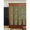 Pegatina Verde Retro Frances para Armario Mueble Puerta de Gabinete Renovación Reacondicionamiento Papel Tapiz Gabinete Alacena Cambio de Color Papel Tapiz Autoadhesivo