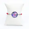 Pulsera Periférica de Grupo Demon Slayer para Mujer K-Pop Cazadores de Demonios Joyería Pulsera Piedra del Tiempo Estilo de Moda