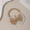 Novedad Estilo Europeo y Americano Diademas de Malla con Encaje Fino para Niños, Diademas con Moño Multicolor, Accesorios para el Cabello, Venta Directa del Fabricante