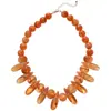 Collar de Conchas Acrílicas de Colores Transfronterizo Europeo y Americano Diseño de Nicho Cadena para Clavícula Joyería de Moda Exagerada para Mujeres