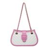Bolso de Hombro Casual Francés para Mujer Primavera 2025 Nueva Llegada Diamante A Cuadros Cadena Bolso de Mano Bolso de Hombro Moderno Texte