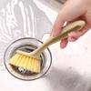 Cepillo para Ollas de Cocina de Plástico Herramienta Mágica Cerdas Suaves Mango Largo Cepillo para Ollas Cepillo para Lavar Platos Cepillo Limpiador de Ollas y Estufas