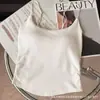 Colete Quente Popular de Outono e Inverno com Alças, Bojo no Peito, Corte Justo, Pregas Laterais, Camada Interna Emagrecedora, Top Hot Girl para Mulheres