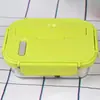 Fiambrera de Vidrio de Borosilicato Alto con Compartimentos, Gran Capacidad, Segura para Microondas y Refrigerador, Contenedor de Almacenamiento Rectangular Resistente a Altas Temperaturas