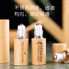 Botella de Cuentas de Bambú Natural y Madera 10ml Botella Vacía de Cuentas para Aceite Esencial Perfume Masaje Embotellada para Proteger de la Luz