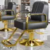 Silla de Barbería de Moda Famosa en Internet, Silla Específica para Cortes de Cabello en Salón, Asiento Reclinable y Ajustable para Peluquería, Permanente y Teñido