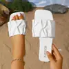 Pantuflas de Diseño Plisado para Mujer, Zapatos Planos Casuales de Verano Cuadrados con Punta Abierta, Estilo Coreano Cómodos y Adelgazantes Slip-Ons