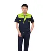 Conjunto de Ropa de Protección Laboral de Verano Personalizado para Hombres, Uniformes de Fábrica de Reparación de Automóviles de Manga Corta, Ropa de Trabajo Electromecánica de Taller, Ropa de Trabajo Transpirable