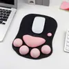 Atacado do Fabricante Mouse Pad, Mouse Pad de Garra de Gato em Silicone Macio, Apoio de Pulso Antiderrapante, Almofada de Apoio para o Pulso, Feito Sob Medida