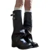 Botas largas retro de moda, versátiles, con suela gruesa para mujer, nuevas botas de moda apiladas Otoño 2026, botas largas para mujer