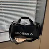 Nueva bolsa de viaje impresa de gran capacidad transfronteriza, bolsa deportiva y de fitness duradera e impermeable, bolso cruzado para viajes cortos