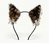 Diadema Adorable de Orejas de Gato de Peluche para Mujer, Diadema de Diseño Versátil de Nicho, Accesorio para el Cabello Rosa para Mujer, Accesorio para Lavarse la Cara