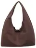 Bolsa Tote Grande de Cor Sólida Simples Estilo Coreano para Mulheres 2026 Nova Casual Versátil para o Dia a Dia Ombro Único Sob o Braço