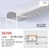 Calha de Luz de Liga de Alumínio Calha de Alumínio Embutida Linha U Luz Oculta Tira de Luz Preta Luz Linear de Teto Luz de Linha LED