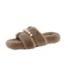 Nuevas Zapatillas de Suela Gruesa Estilo Xiang Pequeño Pies Perlados No Cansan Zapatos para Niñas y Mujeres Piel Sintética Aumentan Altura Versátiles para Interiores y Exteriores Otoño Invierno Cómodas