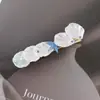 Grampo de Cabelo Estrela do Mar Concha Pérola de Verão para Mulheres Estilo Coreano Franja Doce Presilha Lateral da Testa Grampo de Uma Palavra de Alta Qualidade Acessório de Cabelo